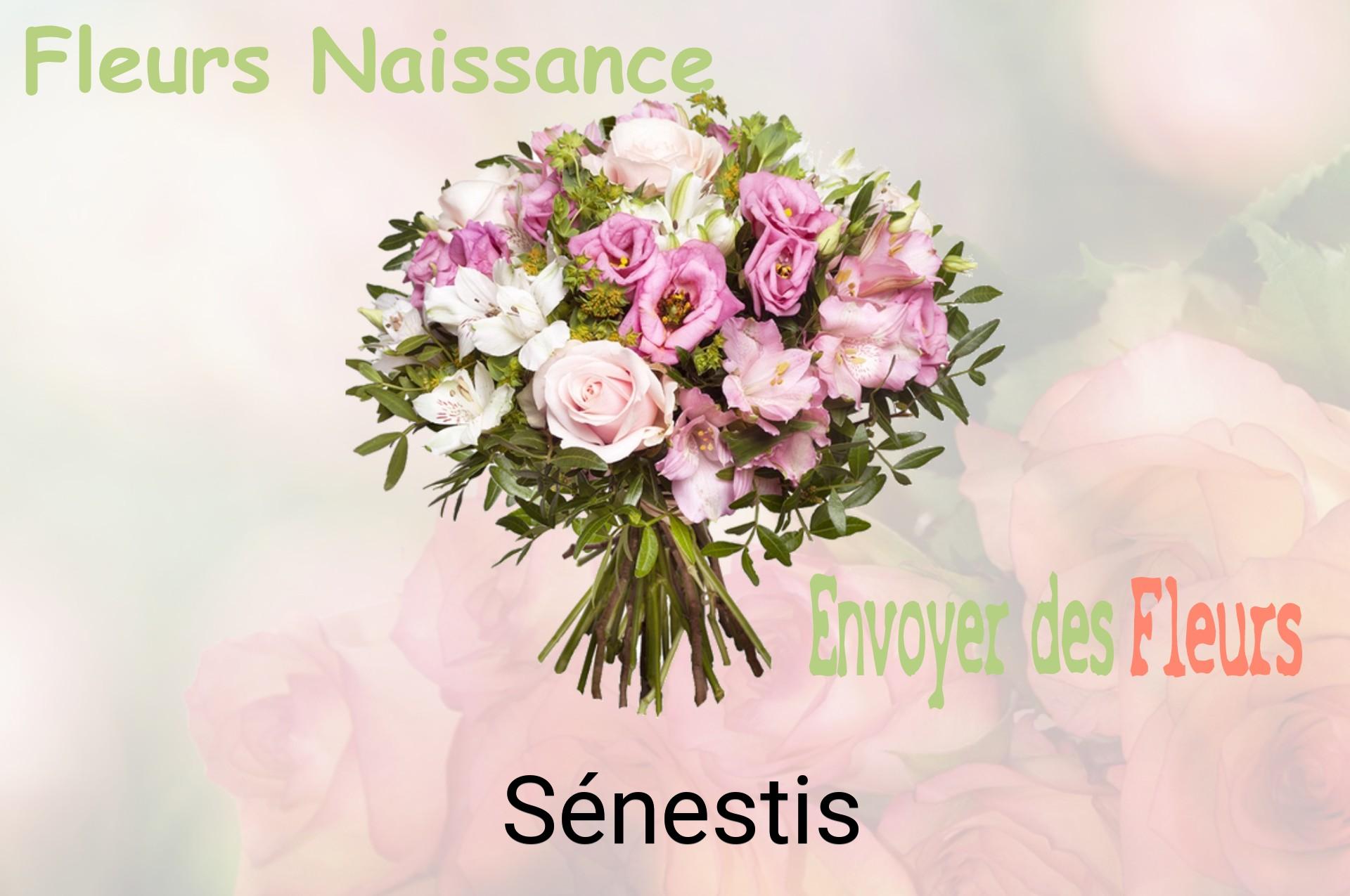 Bouquet de fleurs de naissance livré à Sénestis